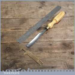 Vintage Forged Steel Carving Chisel By William Marples - London Pattern