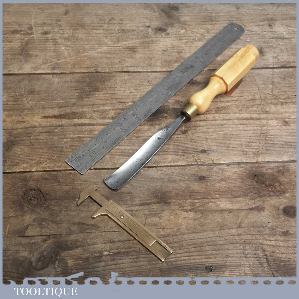 Vintage Forged Steel Carving Chisel By William Marples - London Pattern