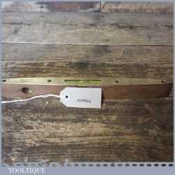 Vintage Rabone Chesterman No: 1626 Mahogany Brass 12” Boat Level - Good Condition