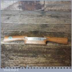 Vintage Robinson Hall Beech Wood Spokeshave With Original Decal - Good Condition