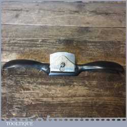 Early Antique Stanley Cast Steel Flat Soled Spokeshave - Good Condition