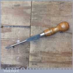 Vintage Boxwood Handled 9” Carpenters Turnscrew Screwdriver - Refurbished