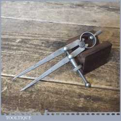 Vintage 5” Moore & Wright Sprung Loaded Steel Dividers - Good Condition