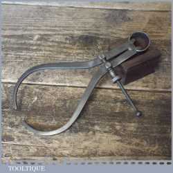 Vintage Starrett 7” Sprung Loaded External Steel Callipers - Good Condition