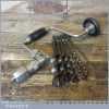 Vintage Taymar 10” Ratchet Brace With 6 Double Spur Auger Bits