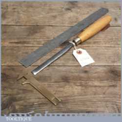 Vintage Forged Steel Carving Chisel by William Marples - Sharpened & Honed