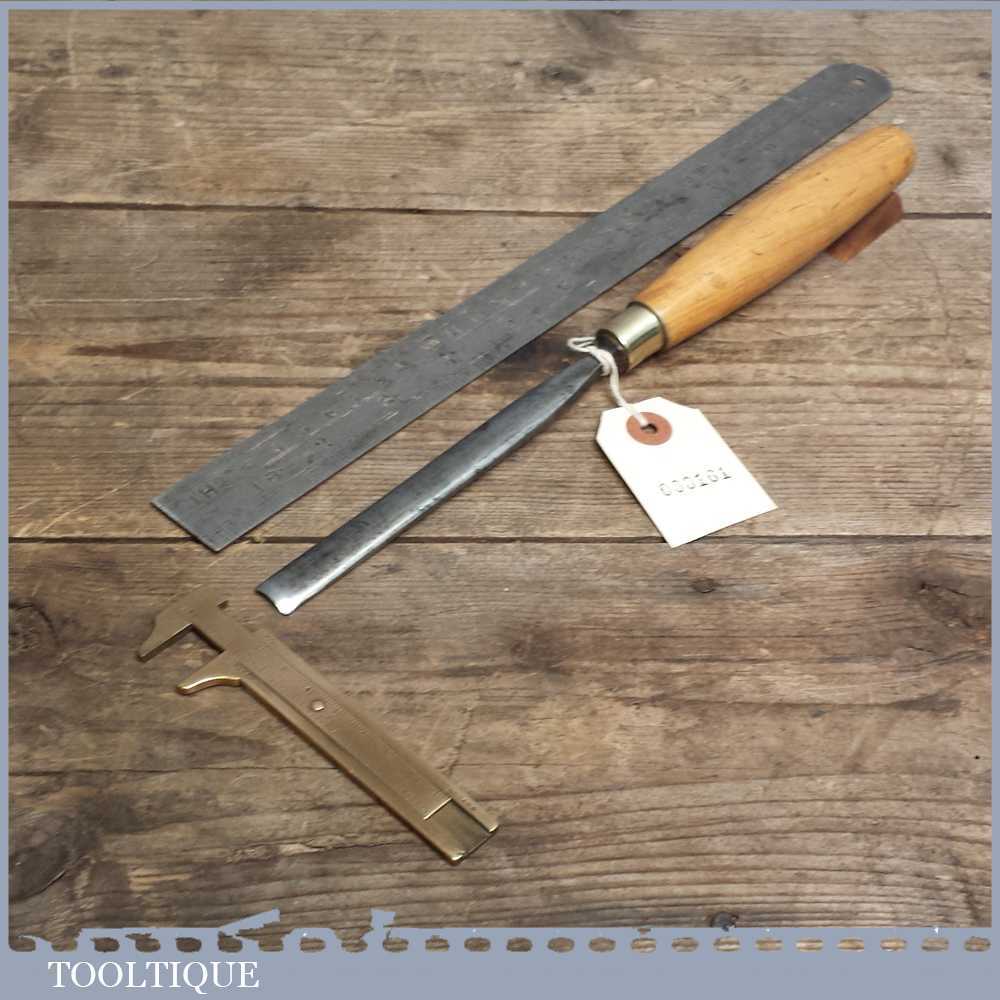Vintage Forged Steel Carving Chisel by William Marples - Sharpened & Honed