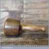 Craftsman Hand Turned Old Lignum Mallet Beech Wood Handle - Ebony Wedge