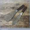 Good Quality 3” Rosewood Handled Scraper Plus Putty Knife By J Bridge Sheffield