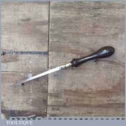 Vintage Rosewood And Brass Pad Saw - Good Condition