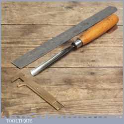 Vintage 9/16" Deep Straight Gouge Woodcarving Chisel By Herring Bros