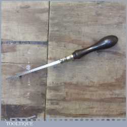 Vintage Rosewood And Brass Pad Saw With Saw Blade - Good Condition