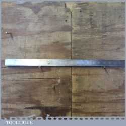 Vintage Chesterman Of Sheffield 24” Imperial Steel Ruler No: 310D - Good Condition