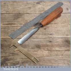 Vintage 3/4" Wide Shallow Gouge Woodcarving Chisel By Acorn - Henry Taylor