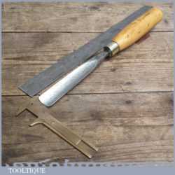 Large Vintage 15/16" Wide Straight Gouge Woodcarving Chisel by Parry & Sons