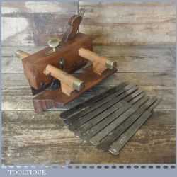 Vintage C Nurse & Co of London Beech Wood Plough Plane - Good Condition