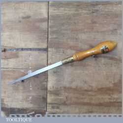 Vintage Marples And Sons Beech Wood Brass Pad Saw - Good Condition