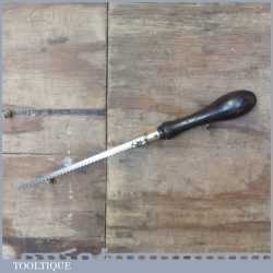 Vintage Sheffield Made Rosewood & Brass Padsaw Good Blade - Good Condition