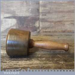 Handmade Lignum Vitae Woodcarvers Mallet Lacewood Handle - Ebony Wedge