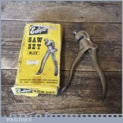 Vintage Boxed Eclipse No: 77 Saw Set - Good Condition