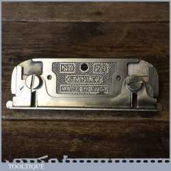 Vintage Stanley England No: 79 Side Rebate Plane With Guide - Good Condition