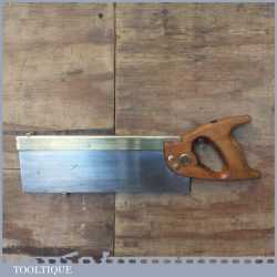 Vintage Spear And Jackson 12” Brass Back Tenon Saw 14 TPI - Fully Refurbished