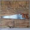 Vintage 26 Inch Disston Philadelphia D8 Rip Hand Saw 6 TPI - Fully Refurbished