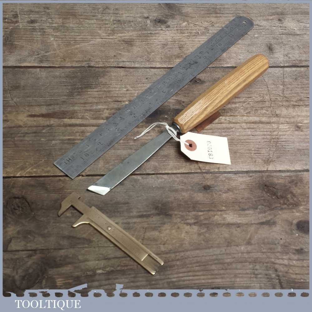 Vintage Forged Steel Carving Chisel By Pfiel Of Switzerland