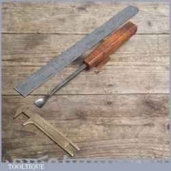 Vintage Forged Steel Spoon Gouge Carving Chisel - Carpenters Tool