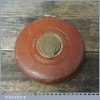 Vintage Rabone Chesterman Leather Bound 100ft Measuring Tape - Good Condition