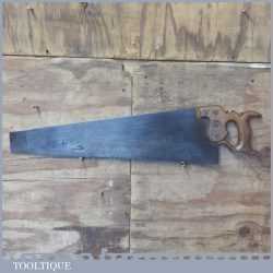 Antique R Groves Est 1770 24” Rip Hand Saw 6 TPI - Refurbished Sharpened