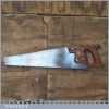 Vintage 18½” Henry Disston Canada 9 TPI Cross Cut Panel Hand Saw - Sharpened
