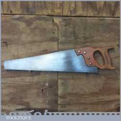 Vintage 18” Spear And Jackson Sheffield Cross Cut Panel Hand Saw 6 TPI - Sharpened