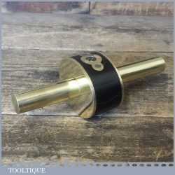 Unusual Vintage Sheffield Ebony Brass Stemmed Mortice Gauge - Good Condition