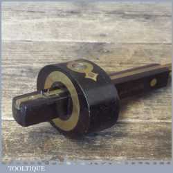 Scarce Antique James Howarth Rosewood Brass Mortise Gauge - Fully Refurbished