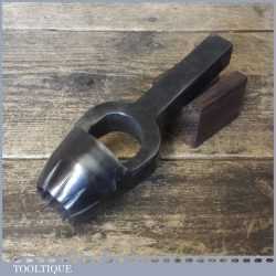 Scarce Vintage 1 1/8" Saddlers Leatherworking Cast Steel Serrated Rosette Punch