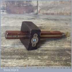 Vintage Wm Marples Rosewood Brass Mortise Gauge - Good Condition