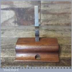 Vintage Mahogany Old Woman’s Tooth Hand Router Plane - Good Condition
