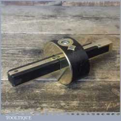 Vintage I Sorby Ebony Brass Mortise Gauge Good Length Pins - Good Condition