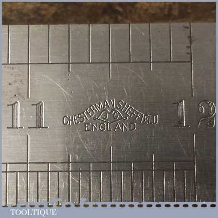 Vintage Chesterman 12” Imperial Steel Ruler No: 312D – Good Condition ...