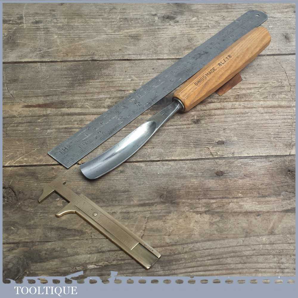 Vintage Forged Steel Carving Chisel By Pfiel Of Switzerland