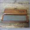 Vintage 8” x 2” Combination Oil Sharpening Stone In Beech Box - Good Condition