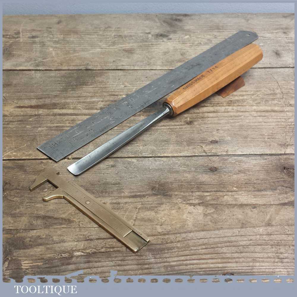 Vintage Forged Steel Carving Chisel By Pfiel of Switzerland