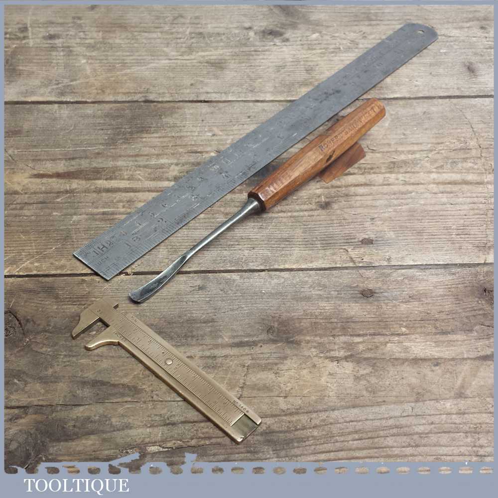 Rare Vintage Forged Steel Carving Chisel By BONUM - 5/16” Wide