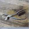 Unusual Vintage Cobblers No: 2 Leatherworking Lasting Pincer Pliers - Good Condition