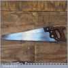 Vintage 22” Henry Disston USA 9 TPI Cross Cut Handsaw - Fully Refurbished
