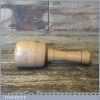 Small Vintage Woodcarving Mallet With 3” Wide Head - Lightly Used Condition