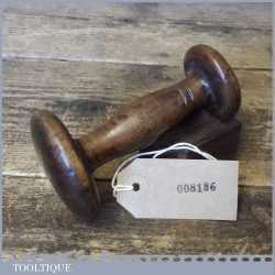 Antique Leatherworkers Double Ended Beechwood Darning Mushroom - Good Condition