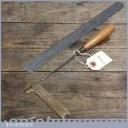 Vintage Forged Steel Carving Chisel By William Marples Of Sheffield