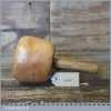 Nice beech Wood Masons Mallet 5” Wide Head Ash Handle - Good Condition